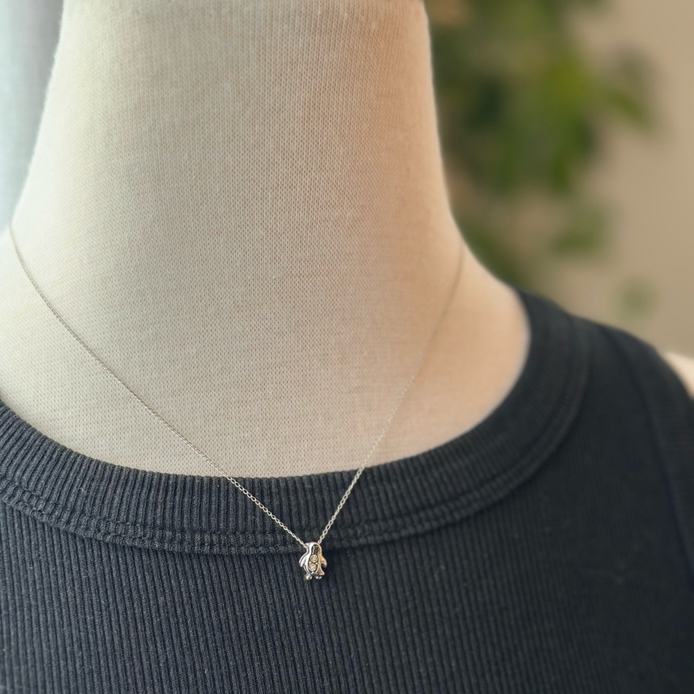 NWT Dainty Penguin Necklace